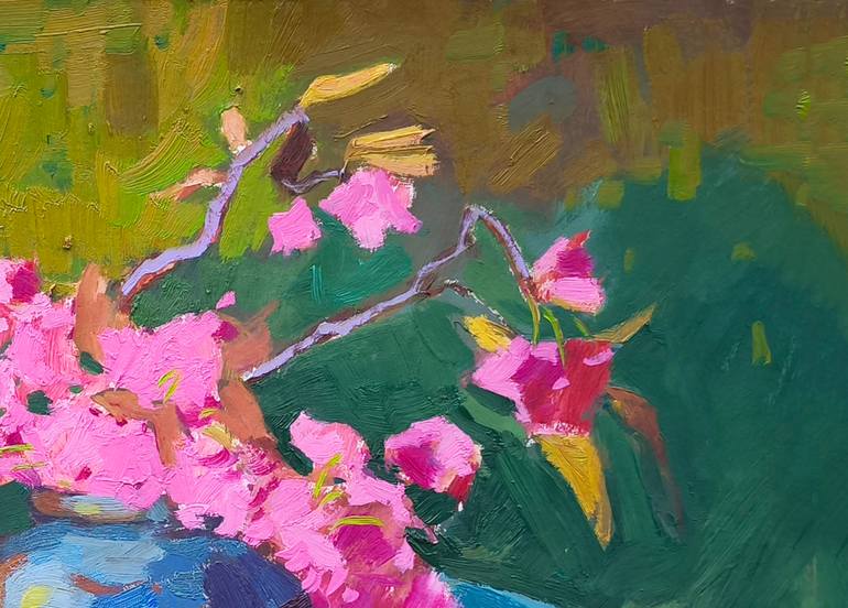 Original Abstract Expressionism Still Life Painting by Shandor Alexander