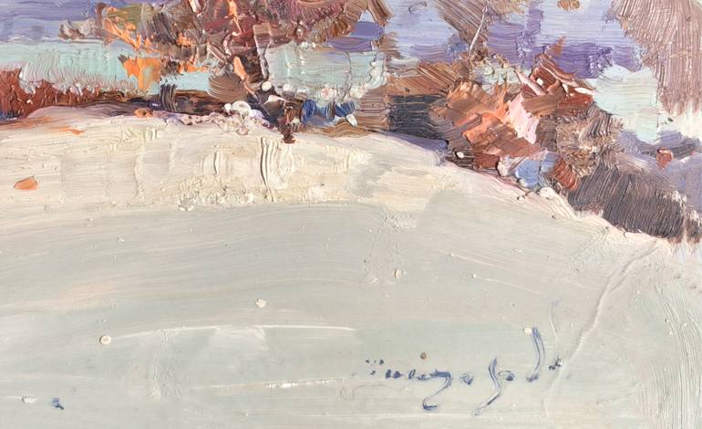 Original Abstract Expressionism Landscape Painting by Shandor Alexander