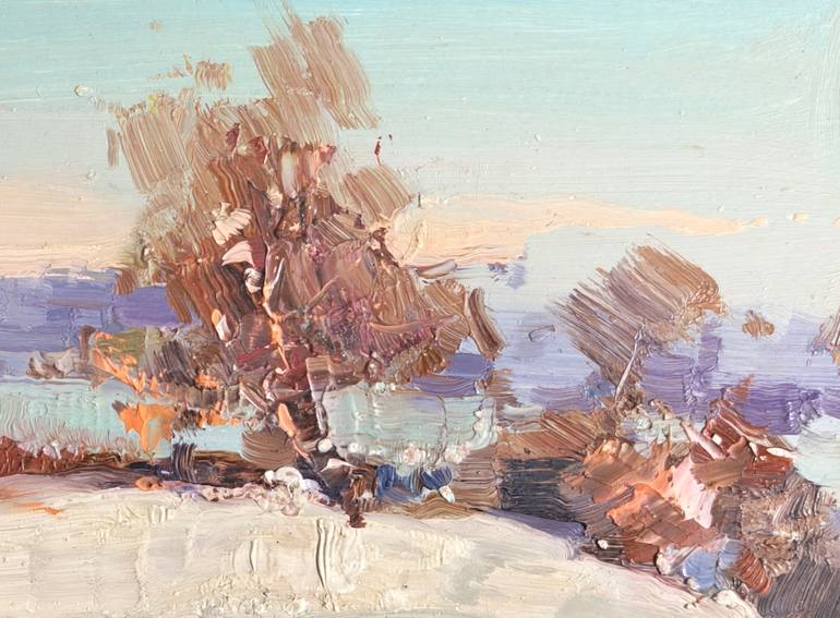 Original Abstract Expressionism Landscape Painting by Shandor Alexander