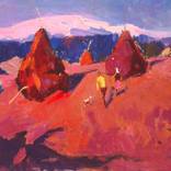 Near the Haystack by Shandor Alexander