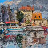 Old Harbor Honfleur by Shandor Alexander