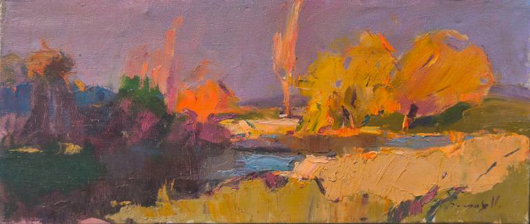 Print of Abstract Expressionism Beach Painting by Shandor Alexander