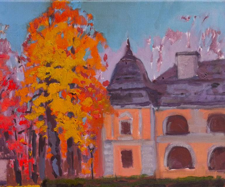 Original Abstract Expressionism Landscape Painting by Shandor Alexander