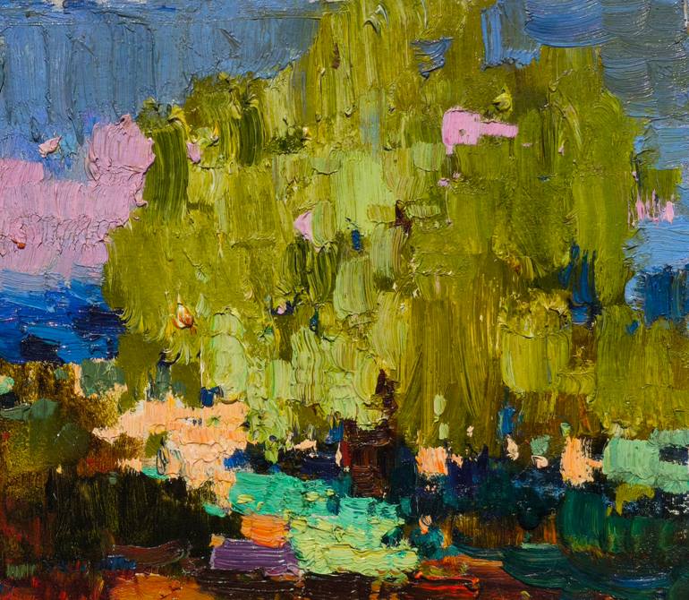 Original Abstract Expressionism Nature Painting by Shandor Alexander