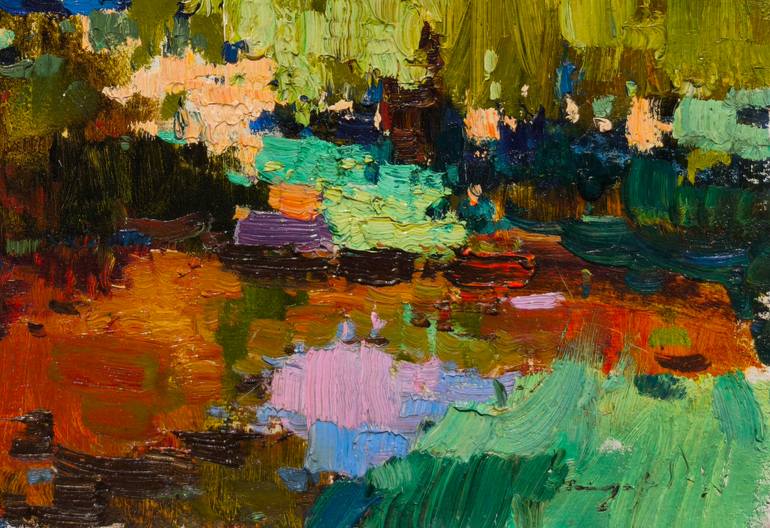 Original Abstract Expressionism Nature Painting by Shandor Alexander
