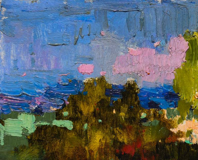 Original Abstract Expressionism Nature Painting by Shandor Alexander