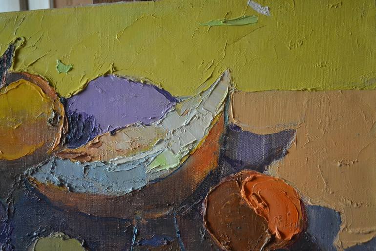 Original Abstract Expressionism Still Life Painting by Shandor Alexander