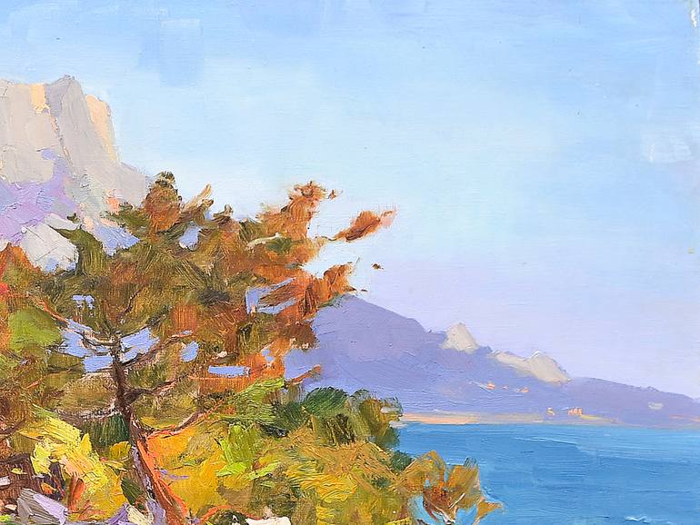 Original Art Deco Seascape Painting by Shandor Alexander