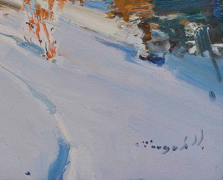 Original Art Deco Landscape Painting by Shandor Alexander