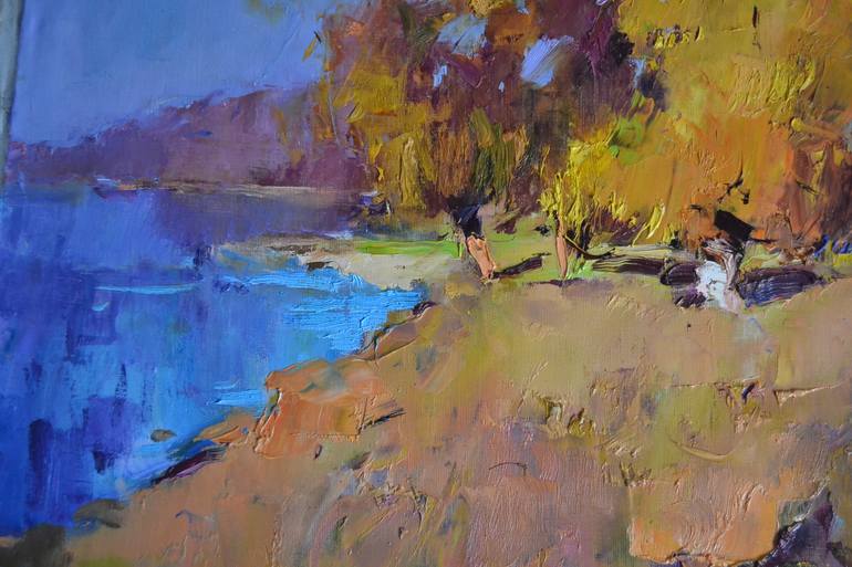 Original Art Deco Landscape Painting by Shandor Alexander