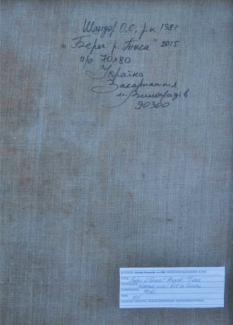 Original Art Deco Landscape Painting by Shandor Alexander