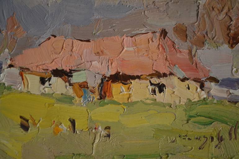 Original Abstract Landscape Painting by Shandor Alexander