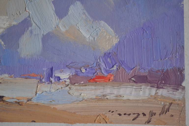 Original Art Deco Landscape Painting by Shandor Alexander