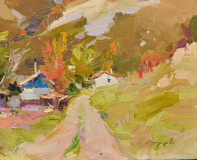 Original Abstract Expressionism Seascape Painting by Shandor Alexander