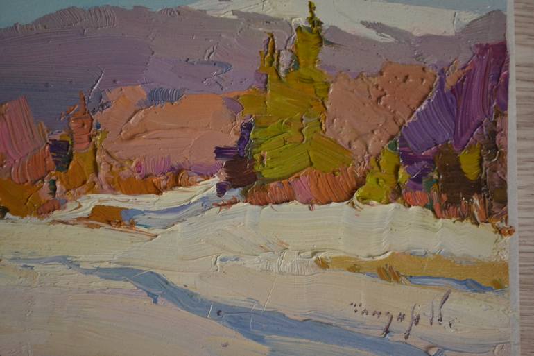 Original Art Deco Landscape Painting by Shandor Alexander