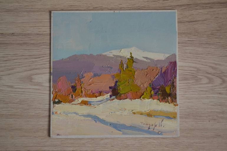 Original Art Deco Landscape Painting by Shandor Alexander