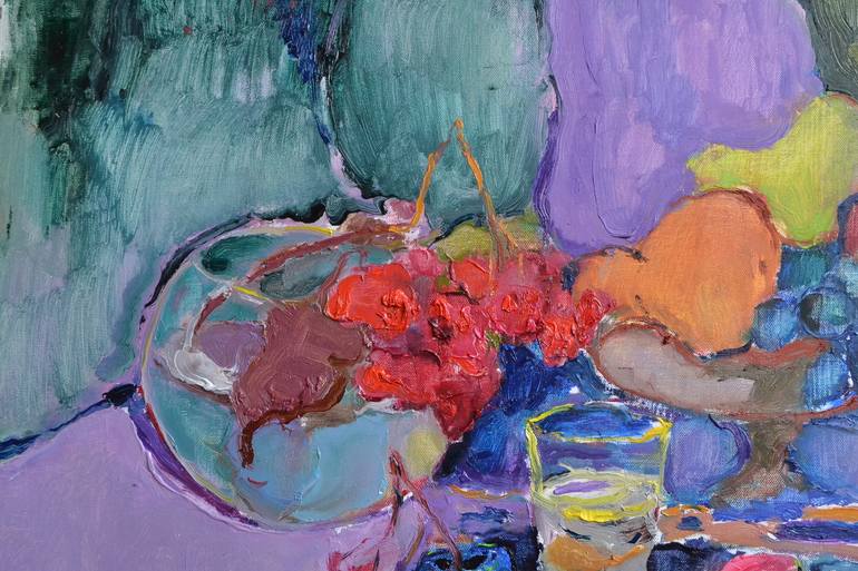 Original Abstract Still Life Painting by Shandor Alexander
