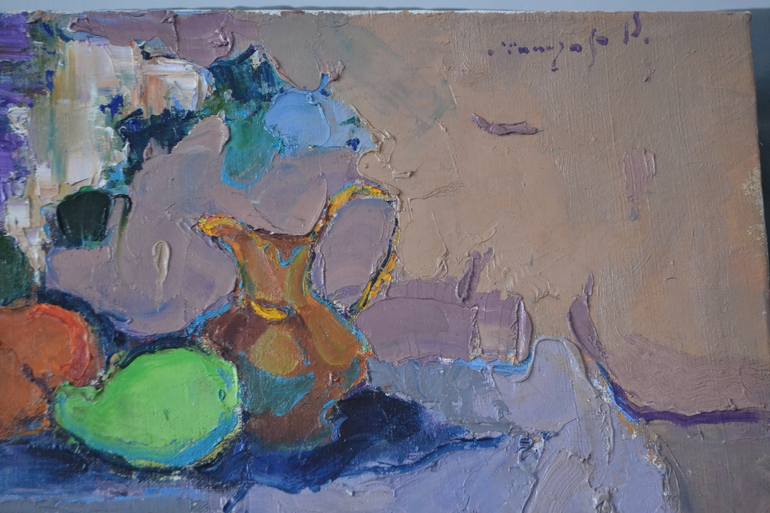 Original Abstract Expressionism Still Life Painting by Shandor Alexander