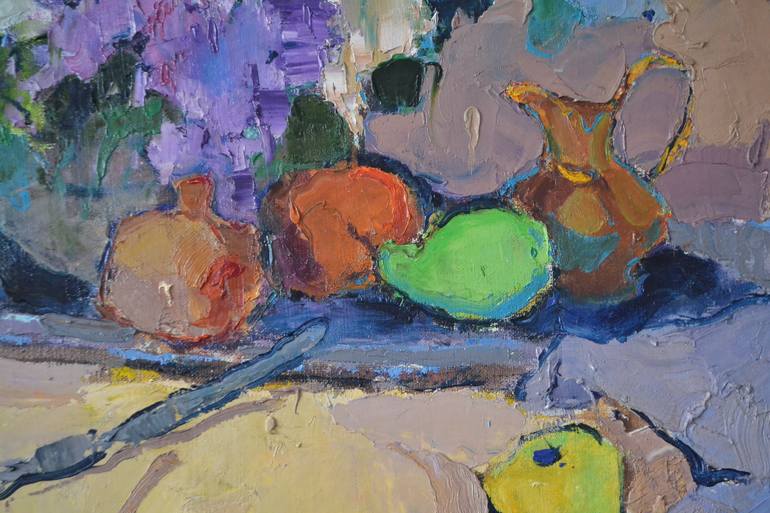 Original Abstract Expressionism Still Life Painting by Shandor Alexander