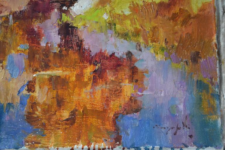 Original Abstract Landscape Painting by Shandor Alexander