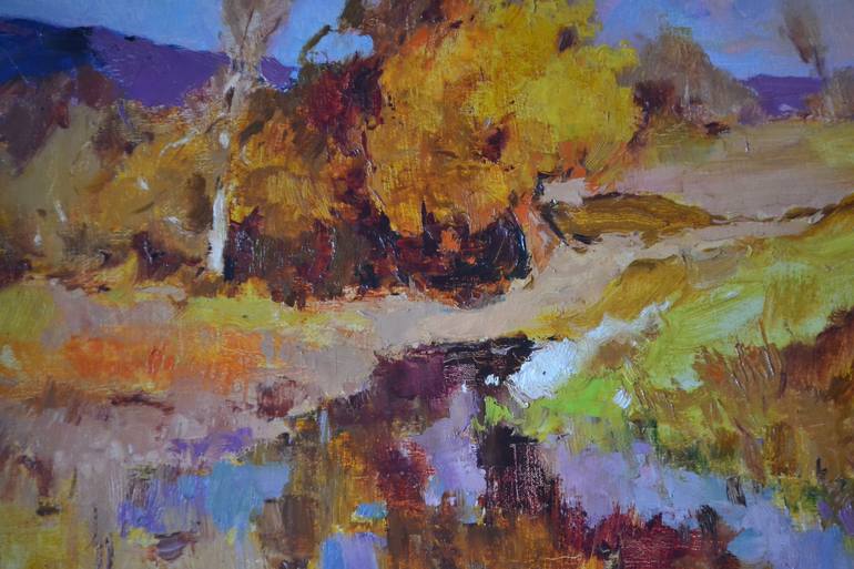 Original Abstract Landscape Painting by Shandor Alexander