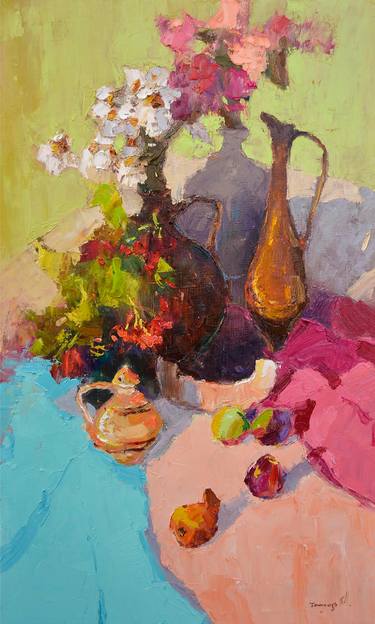 Original Abstract Still Life Paintings by Shandor Alexander