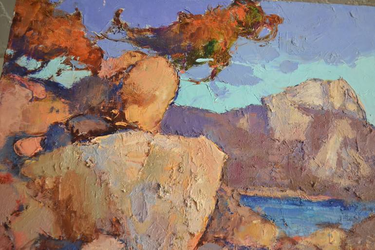Original Expressionism Seascape Painting by Shandor Alexander