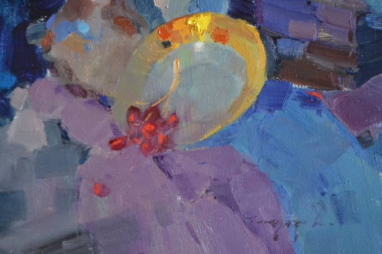 Original Abstract Still Life Painting by Shandor Alexander