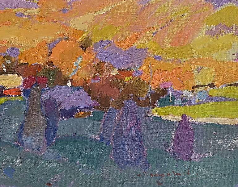 Original Impressionism Landscape Painting by Shandor Alexander