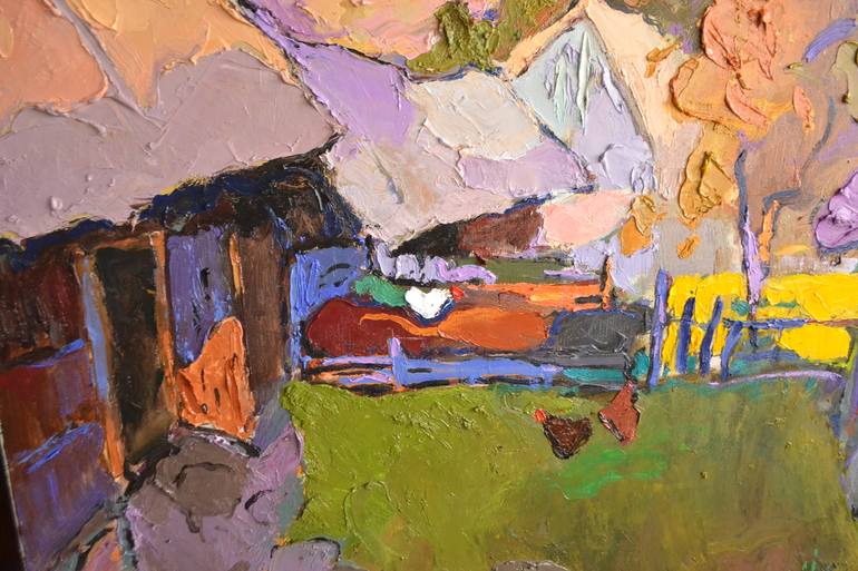 Original Abstract Landscape Painting by Shandor Alexander