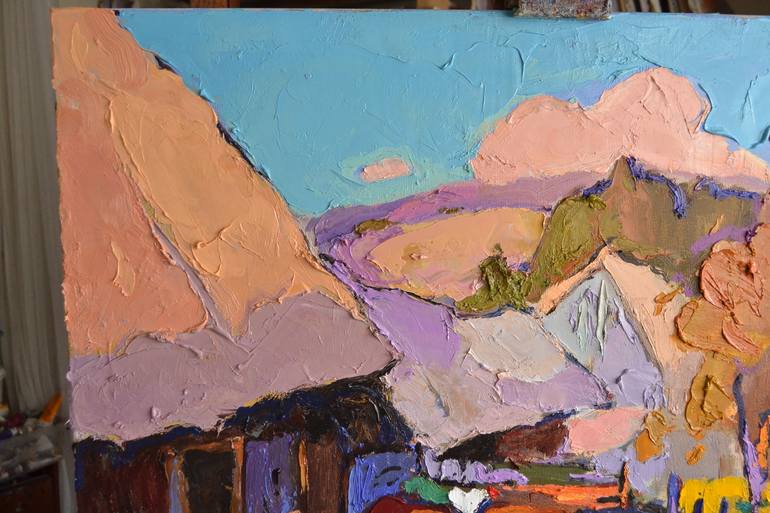 Original Abstract Landscape Painting by Shandor Alexander