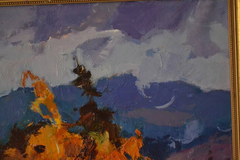 Original Abstract Landscape Painting by Shandor Alexander