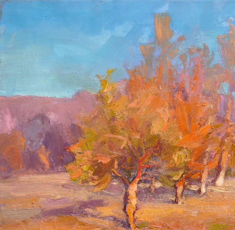 Original Expressionism Landscape Painting by Shandor Alexander