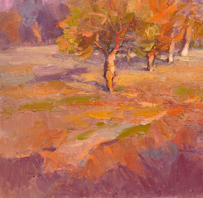 Original Expressionism Landscape Painting by Shandor Alexander