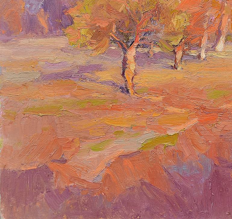 Original Expressionism Landscape Painting by Shandor Alexander