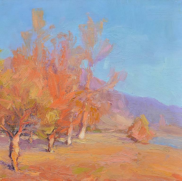 Original Expressionism Landscape Painting by Shandor Alexander