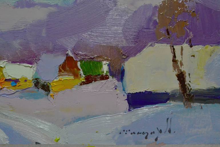 Original Expressionism Landscape Painting by Shandor Alexander