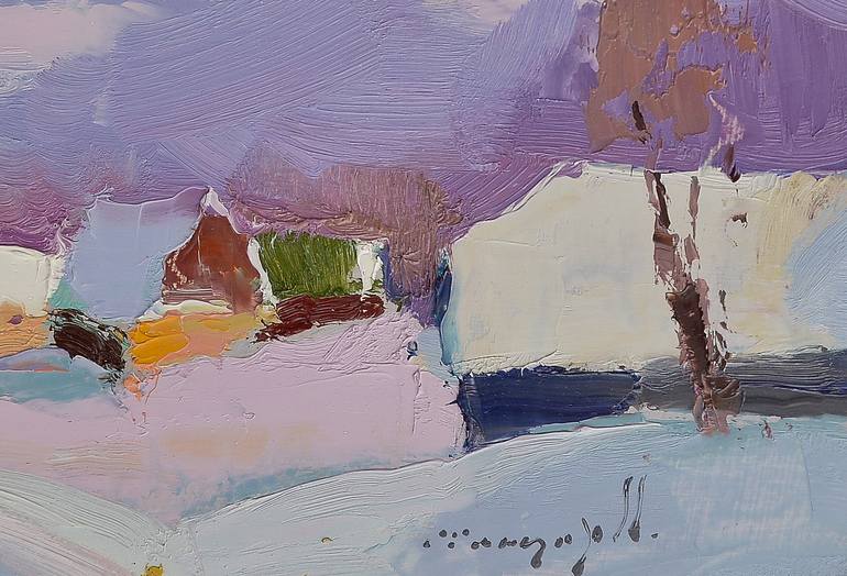 Original Expressionism Landscape Painting by Shandor Alexander