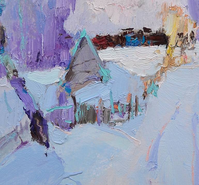 Original Art Deco Landscape Painting by Shandor Alexander