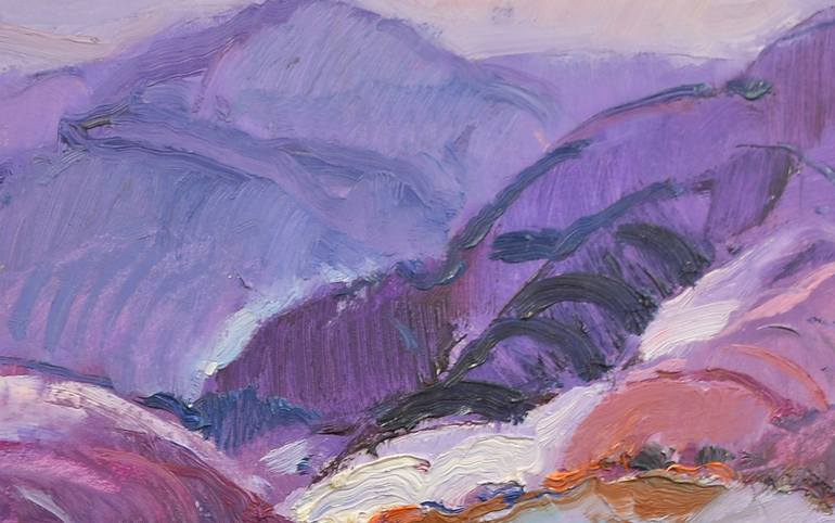 Original Art Deco Landscape Painting by Shandor Alexander