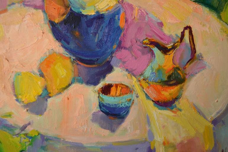 Original Expressionism Still Life Painting by Shandor Alexander