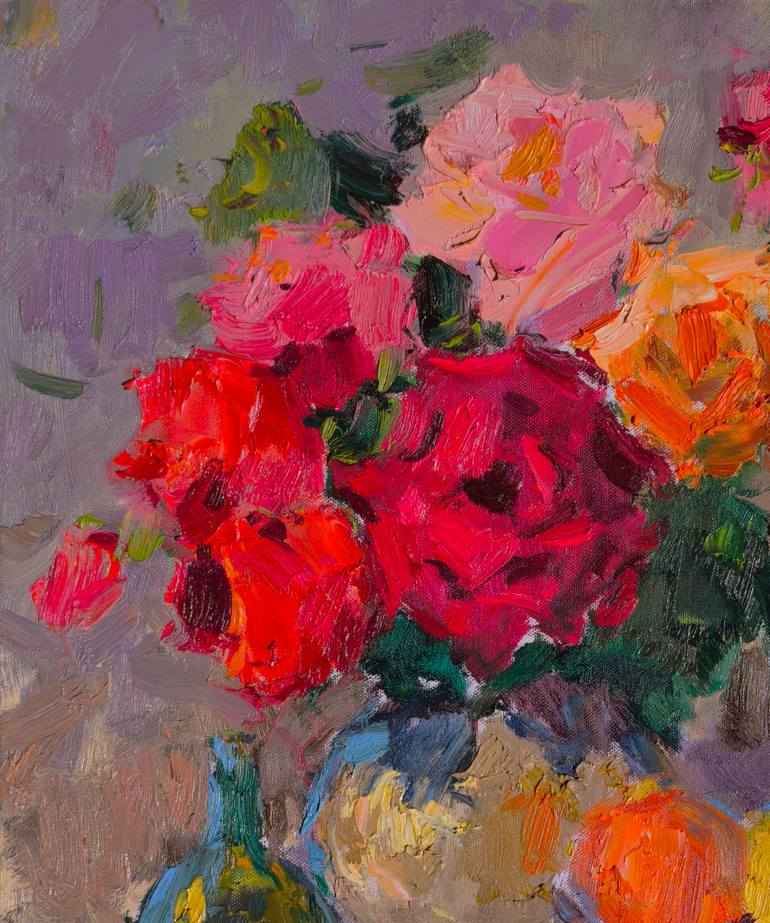 Original Expressionism Still Life Painting by Shandor Alexander