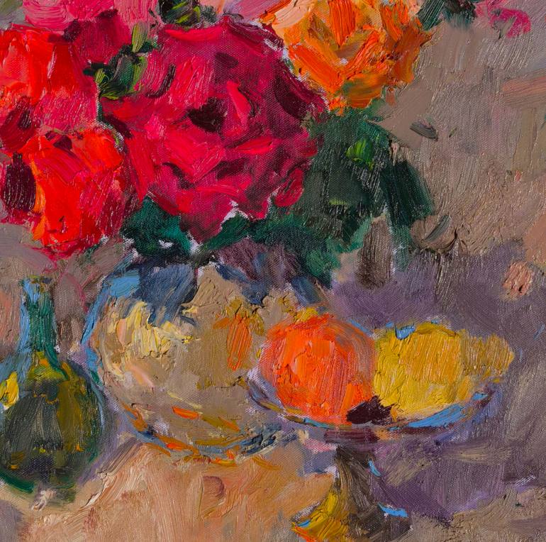 Original Expressionism Still Life Painting by Shandor Alexander