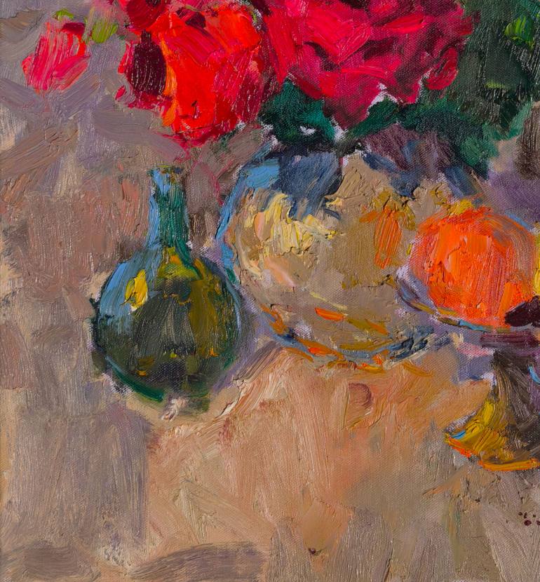 Original Expressionism Still Life Painting by Shandor Alexander