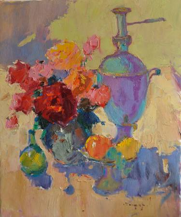Print of Expressionism Still Life Paintings by Shandor Alexander