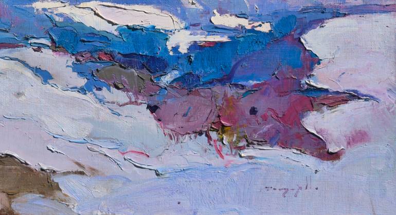 Original Expressionism Landscape Painting by Shandor Alexander