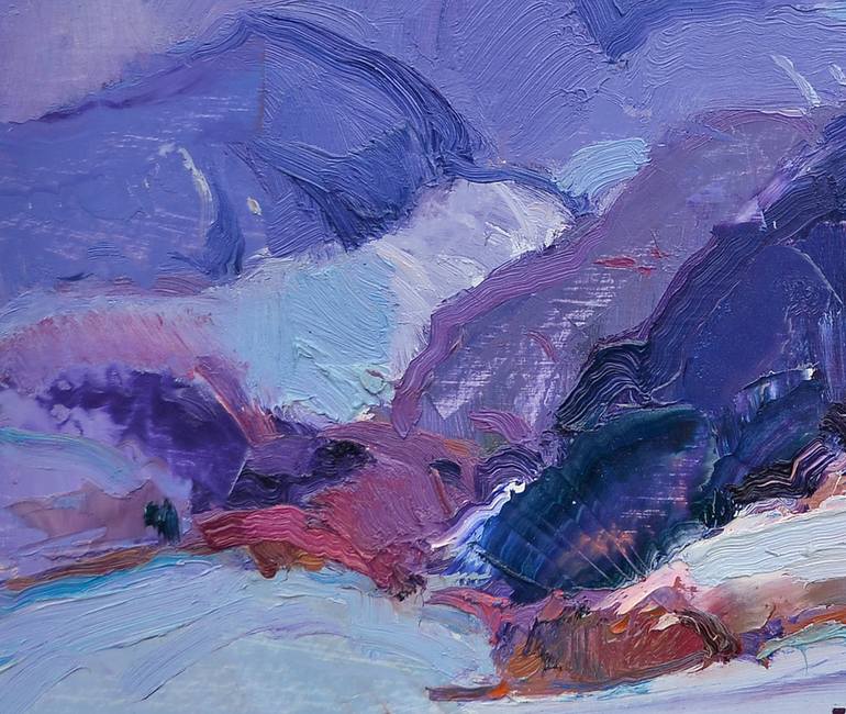 Original Abstract Expressionism Language Painting by Shandor Alexander