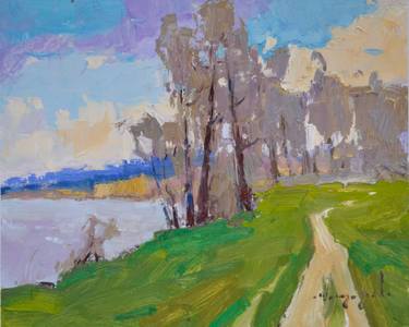 Original Art Deco Landscape Paintings by Shandor Alexander