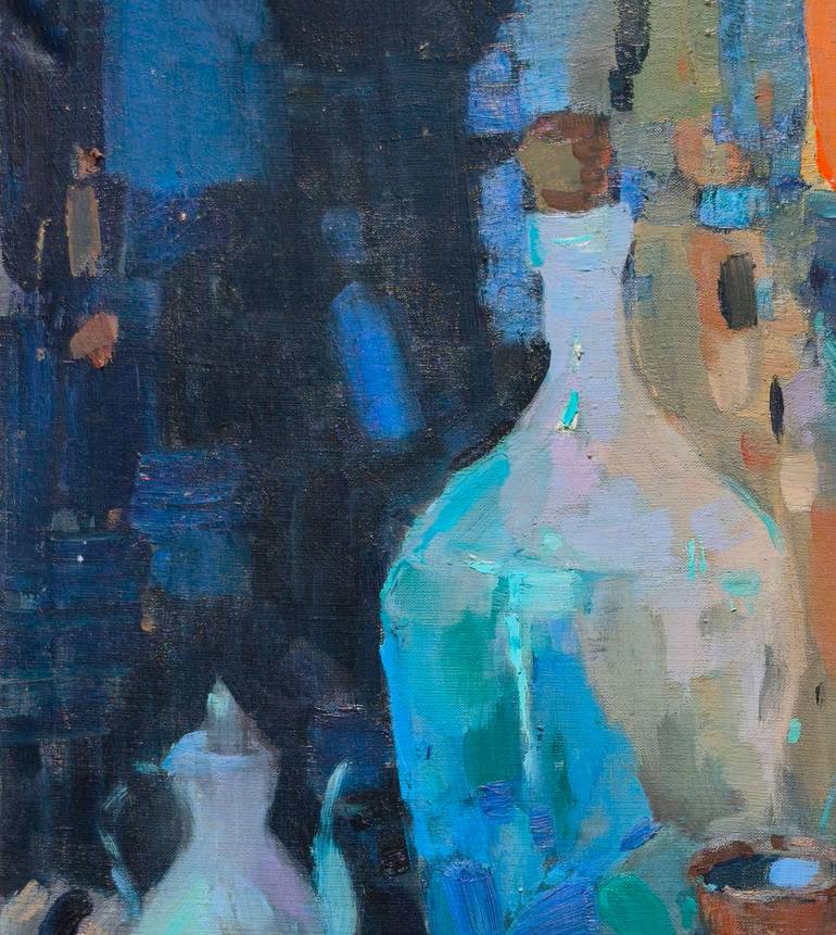 Original Abstract Expressionism Still Life Painting by Shandor Alexander