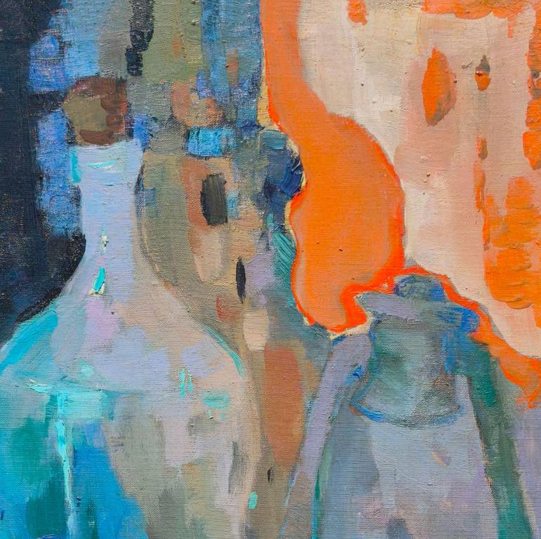 Original Abstract Expressionism Still Life Painting by Shandor Alexander